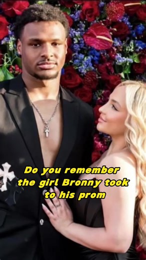 Do you remember the girl Bronny took to his prom #fyp #usa_tiktok #nba #basketball #bronny