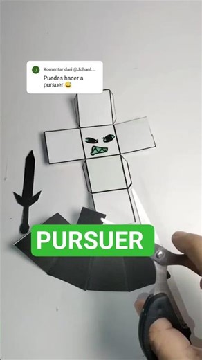 DIY Craft ROBLOX Pursuer! #shorts #roblox #diy #craft