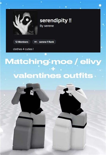 roblox matching outfit ideas #robloxfyp #robloxoutfit #robloxavatar #emooutfit #matchingoutfits