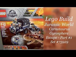 LEGO Jurassic World Carnotaurus Gyrosphere Escape Set #75929 Part 1