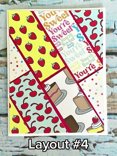 Got Scraps? 4 Card Layout Ideas for using SCRAP strips #crafts #cardmaking #diy #cards #tips