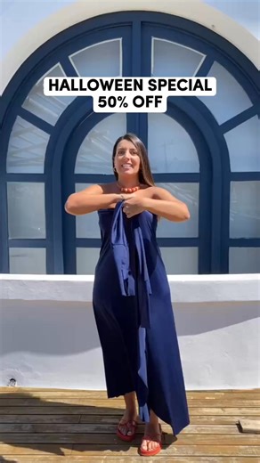 ✨ The only dress you’ll want this season. 🎃 Halloween Special Offer: BUY 2 GET 1 FREE sitewide — but hurry, limited stock available! 👻 Lightweight, flattering, and effortlessly elegant — the Sandset Dress is made to shine at every event, from sunny days to festive nights. | Sandset