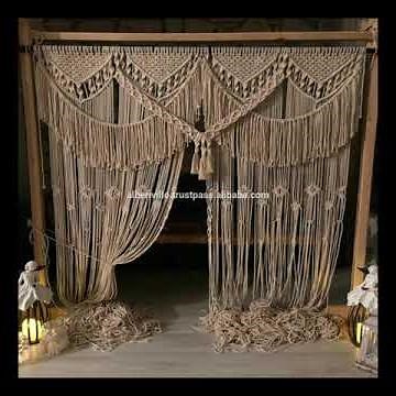 Top 35+ macrame curtains designs