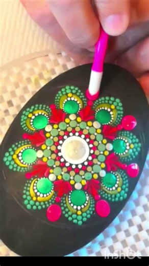 A Mandala Christmas Oval: Multi tool design: