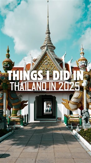 Richie Prior | Travel Creator & Explorer on Instagram: "🇹🇭 2025 Thailand Moments: UNLOCKED ✅✨ I didn’t set complicated goals for 2025…I just let Thailand do what it does best: slow me down, wake my senses, and completely change my brain chemistry. 😌🌴 Here’s the list, Thailand edition: 🛕 Listen to the Monks Chant at Wat Pho Sitting quietly while the monks chanted was something else entirely. The rhythm. The echo. The stillness. For a moment, everything softened…time, thoughts, expectations.
