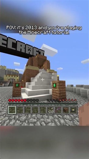 Minecraft Tutorial World 🥲 #minecraft #nostalgia