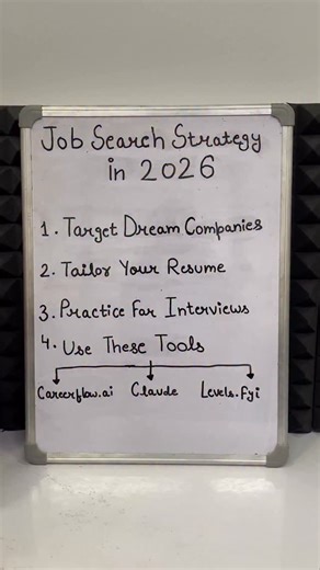 Want to land your dream job in January 2026? STOP applying to every job out there and expecting callbacks from recruiters. Here are 4 easy steps to streamline your job search for 2026. ✅ Target your dream companies ➡️ Choose 10-20 companies you’d genuinely love to work for. This isn’t just about jobs; it’s about building a career at a place you believe in. ✅ Tailor your resume ➡️ Update your resume using Careerflow.ai’s Resume Builder. Add quantifiable achievements using the XYZ formula. ✅ Pract