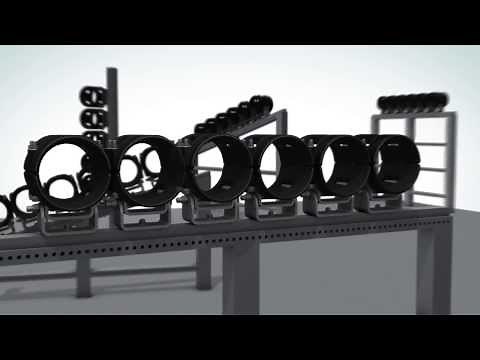 Ellis Patents Cable Guide Clamp for High Voltage (HV) Cables - Animation