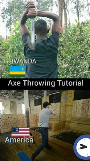 controlling the target 🎯, Axe tutorial throwing tutorial! #rwiziringa #RealAction #SoloPerformance