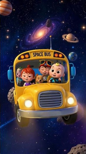 Wheels on the Bus 🚍🚀 || Space Adventure Kids Nursery Rhymes & Kids Unique Style Songs