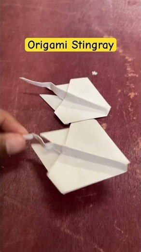 Origami Stingray 🌊 #origami #stingray