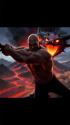 The Rock Rescues a Village From The Lava Serpent |Ai Story| #wwe #ai #aivideo #viralshorts