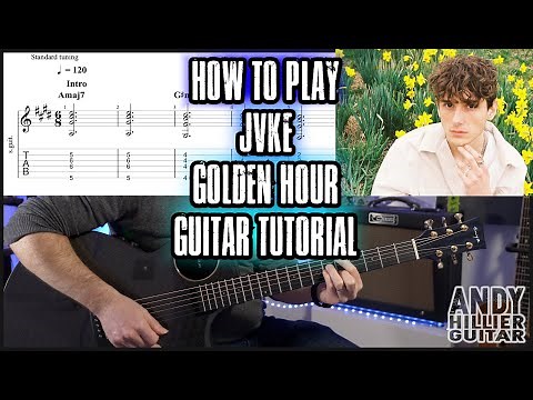 How to play JVKE - golden hour Guitar Tutorial Lesson