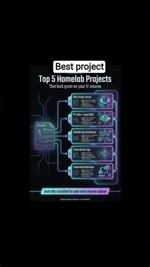🔥Top 5 Homelab Projects That Make Your IT Resume Stand Out 🚀