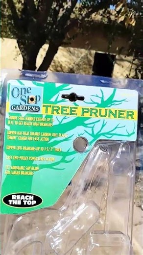 tree trimming using harbor freight tool tree pruner extension