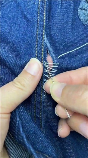 #ClothingRepair #Needlework #Sew #Mending #SeamlessInvisibleNeedleTechnique