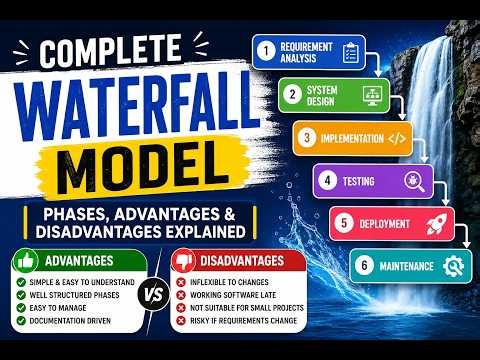 Waterfall Model Explained | Phases, Advantages & Disadvantages | SDLC Complete Guide