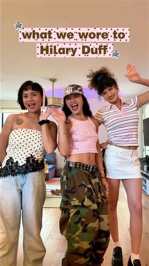 our hilary duff concert outfits🤍🎀🦋✨ #hilaryduff #concert #outfits #girlhood #nostalgic