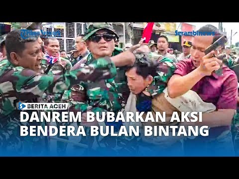 Danrem 011/Lilawangsa Bubarkan Aksi Pengibaran Bendera Bulan Bintang di Lhokseumawe