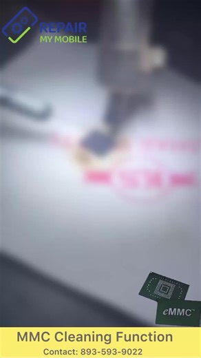 Repair My Mobile on Instagram: "🧰 EMMC Cleaning process Chip Level Here’s a detailed explanation of the eMMC (embedded MultiMediaCard) cleaning process at the chip level. 🔹 1. Remove the eMMC Chip from the PCB • Tools Needed: Hot air rework station, flux, tweezers. 🔹 2. Clean the eMMC Chip Contacts • Tools Needed: Isopropyl alcohol (IPA 99%), desoldering wick, soldering iron, flux, lint-free cloth/brush. 🔹 3. Clean the PCB Pads (if reinstalling) • Repeat the cleaning process on the motherboa