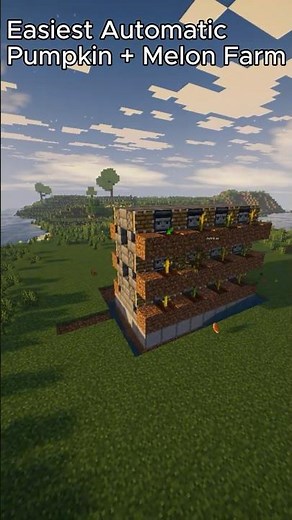 EASY Automatic Pumpkin + Melon farm in Minecraft