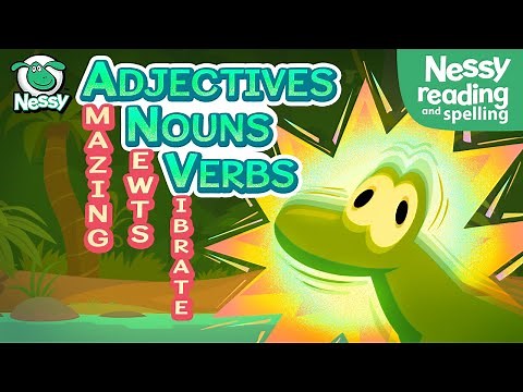 Nessy Reading Strategy | Adjectives, Nouns, Verbs (Amazing Newts Vibrate) |