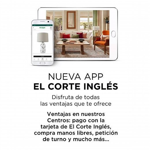 ¡Descárgate la nueva APP de El Corte Inglés y disfruta de una experiencia de compra con muchas ventajas! 📱 Además, si te unes a El Corte Inglés Plus consigue envíos gratis en todos tus pedidos en 2 horas o cuando tú quieras. 😉 Consulta condiciones. bit.ly/3ogEmbb | El Corte Inglés