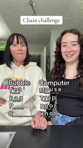 Chain Challenge with Ellie Mae: Bubble Tea, Computer, Trap, Door Knob, Bagpipe, Pipe Cleaner