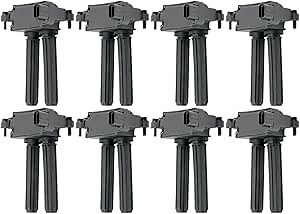 Set of 8 Ignition Coil Pack Compatible with Chrysler Dodge Ram Jeep 300 Aspen Challenger Durango Magnum Charger Commander Grand Cherokee 05-19 5.7L 6.1L 6.4L Replacement for UF504 C1526