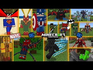 TOP 3 MARVEL SUPERHEROES MODS FOR MINECRAFT PE 😍| MCPE 1.21+