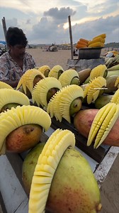 178K views · 1.1K reactions | This Mango Fruit Cutting is a Work of Art | Street Food Recipes | Facebook