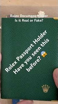 Rolex Passport Holder or Document Holder | Is it Real or Fake? | What Do You Think? 🤔