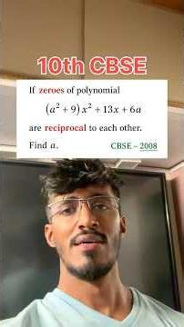 Let’s Solve #maths #class10 #polynomials #mandarborkar