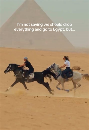 So who’s keen to join the legendary Flo from AHS in Egypt? 🤭 Eight days. Two wildly different deserts. One unforgettable ride through Egypt. You’ll gallop past the Pyramids of Giza (yes, actual pyramids 😭), ride fiery, responsive Arabians through the otherworldly white rock formations of the White Desert, soak in hot springs under star-studded skies… and then swap sand for sea as you canter along the untouched beaches of Dahab on the Red Sea. From surreal desert landscapes to warm Bedouin hosp