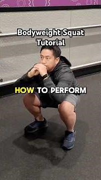 BODYWEIGHT SQUAT TUTORIAL 🦵🏼 / Learn this foundational exercise that builds your quads and glutes!