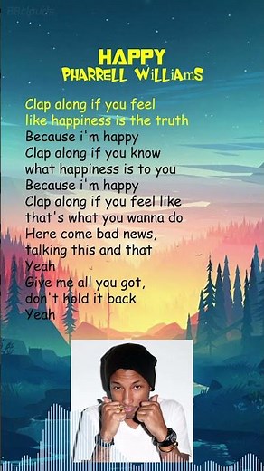 Pharrell Williams - Happy (Lyrics) #shorts