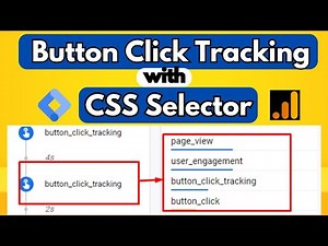 Button click tracking with CSS Selector | Button click with GTM send data GA4