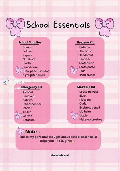 Must-Have School Essentials for Every Girlie Student