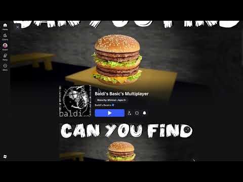 The hacked baldi's basics multiplayer game on ROBLOX