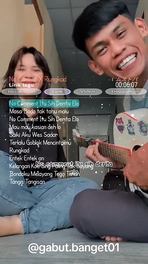 No Coment X Rungkad Cover Song Lyrics