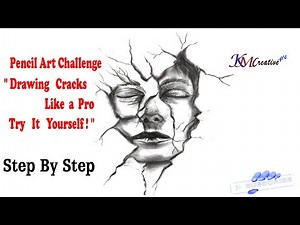#artforbeginners #Cracked Face Drawing Tutorial | Realistic Pencil Art Challenge