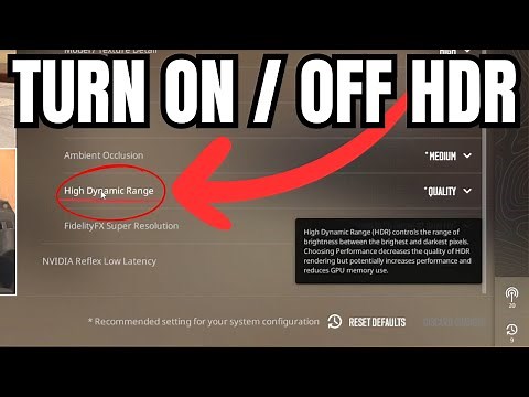 How to Enable / Disable HDR in CS2 - High Dynamic Range in Counter-Strike 2 #cs2