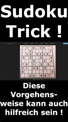 Sudoku Trick / This approach can also be helpful!