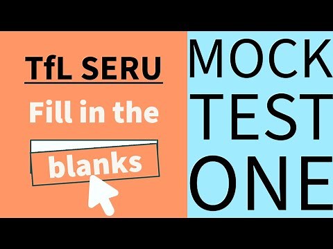 TfL SERU Fill in the Blanks with Grammar Rules Explained | SERU Mock Test 2023 | SERU Training