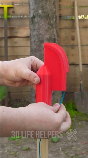 Hide Cables Underground Easily! 🌿🔌 3D Printed Conduit Guide #3dprinting #diy #garden