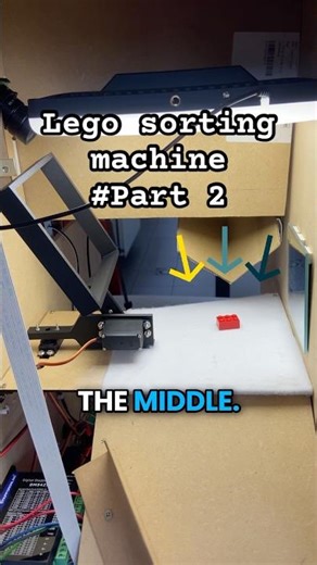 How I built a Lego sorting machine #part2 #lego #engineering #robotics #diy