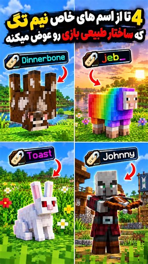 چهارتا نیم تگ خاص ماینکرفت که قوانینو تغییر میدن #ماینکرافت #minecraft