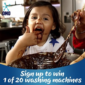 4.1K views · 112 reactions | Keeping the kids entertained at home can sometimes end up being messy. Don’t worry about the mess, try OMO Auto Liquid with a Touch of Comfort for tough stain removal in a quick wash! Sign up and play to Stand a change to win 1 of 20 washing machines with OMO! https://bit.ly/3EhRHY1 | Omo South Africa | Facebook