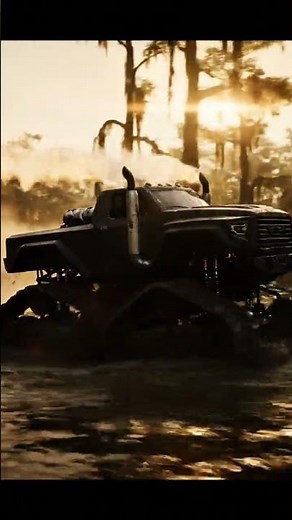 Swamp Beast Unleashed: Tracked Truck Conquers the Muck! 🚛