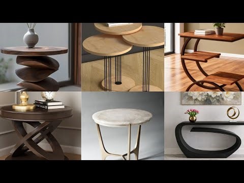 Elegant Simple Wooden and Metal Table Designs for Stylish Interiors